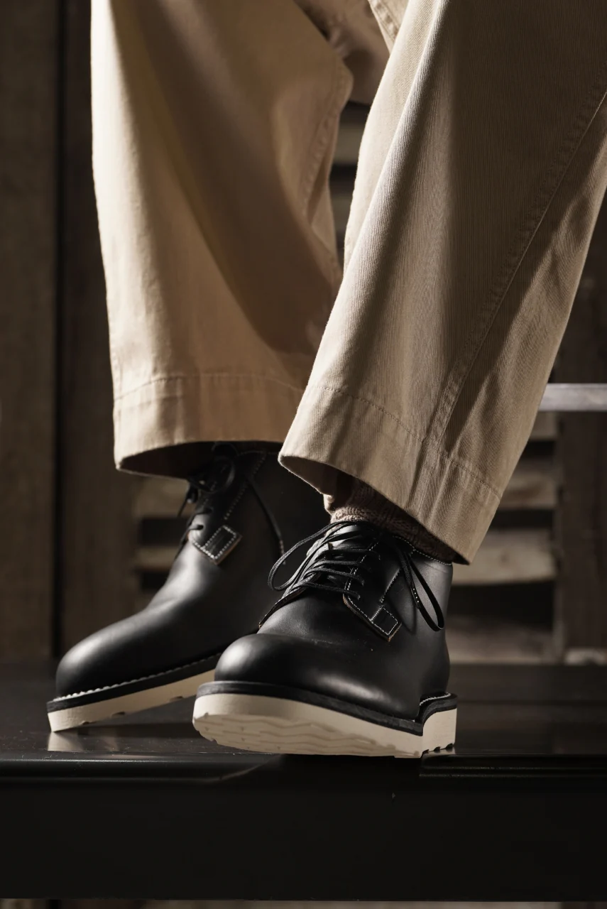 Portaille x N/07 exclusive POSTMAN SHOES / GUIDI FIORE (BLACK x WHITE) - Image 26