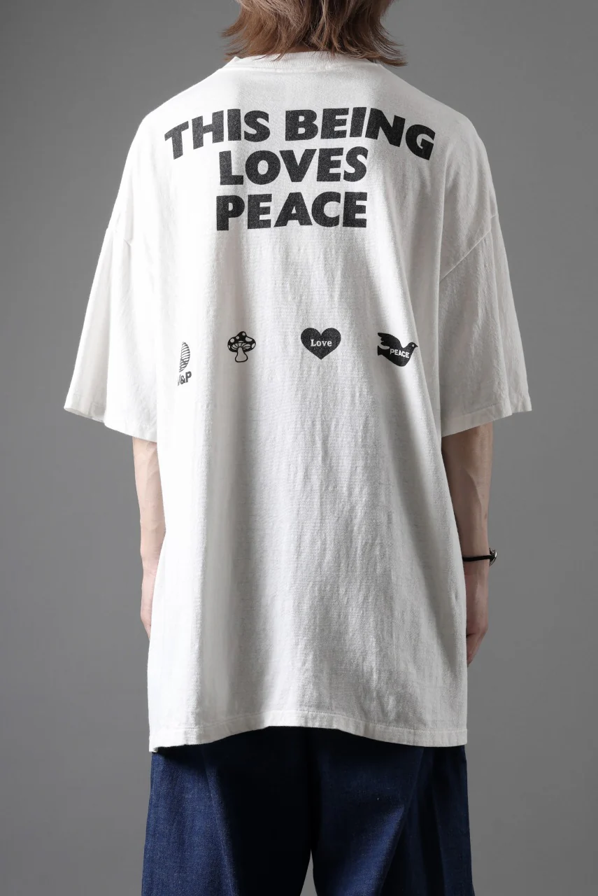 READYMADE S/S LOVE YOU T-SHIRT (WHITE) - Image 4