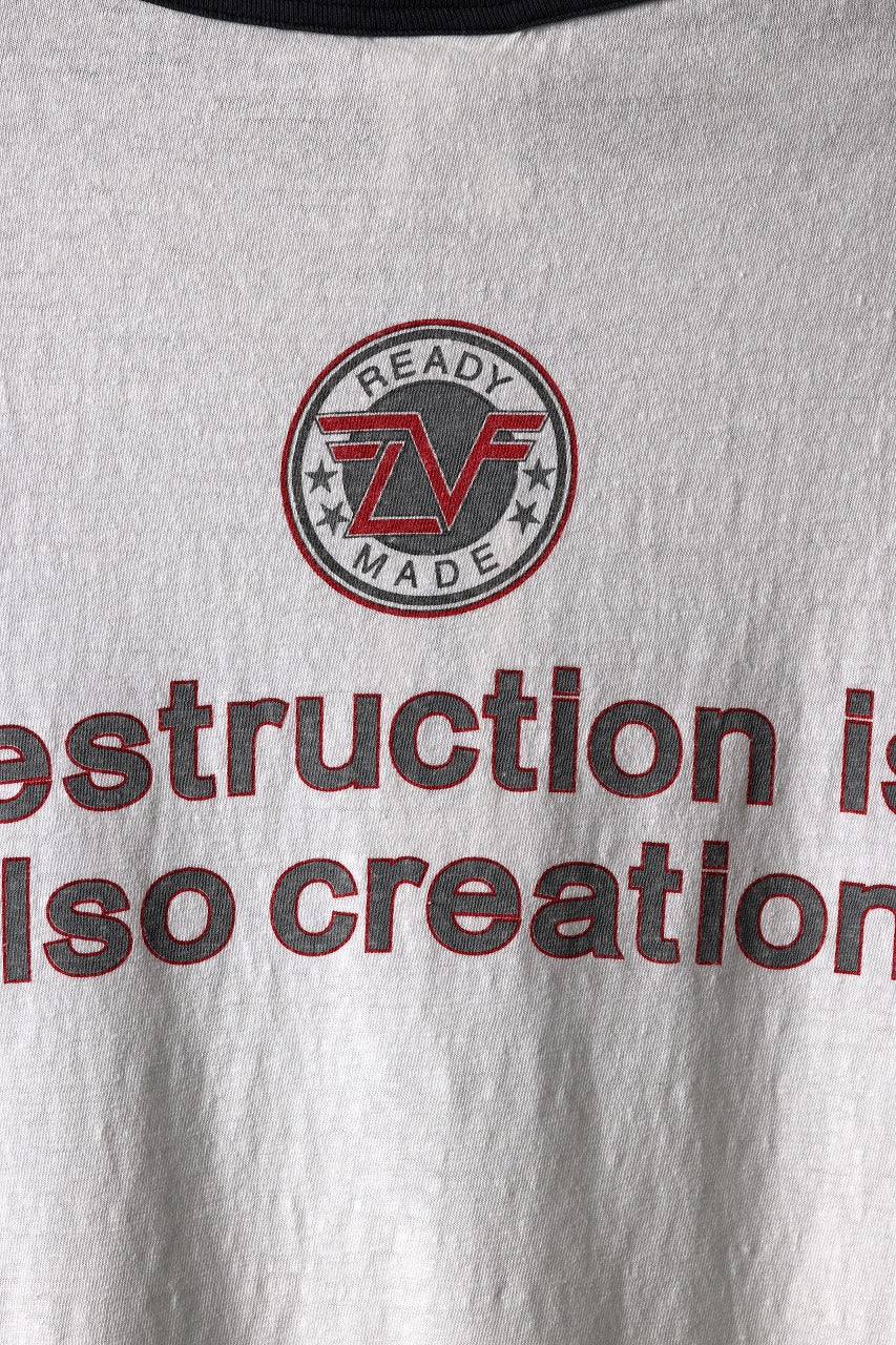 READYMADE S/S RINGER T-SHIRT (WHITE) - Image 12