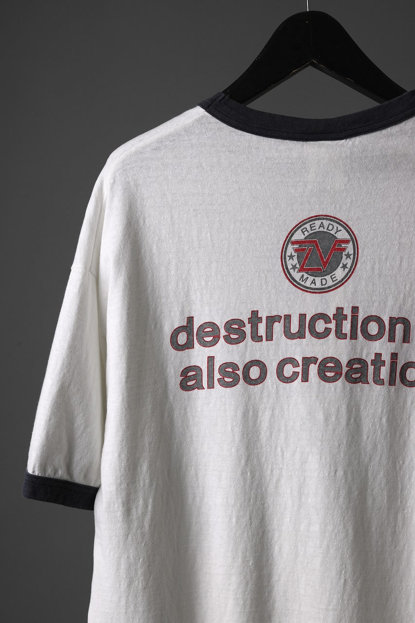 READYMADE S/S RINGER T-SHIRT (WHITE) - Image 13