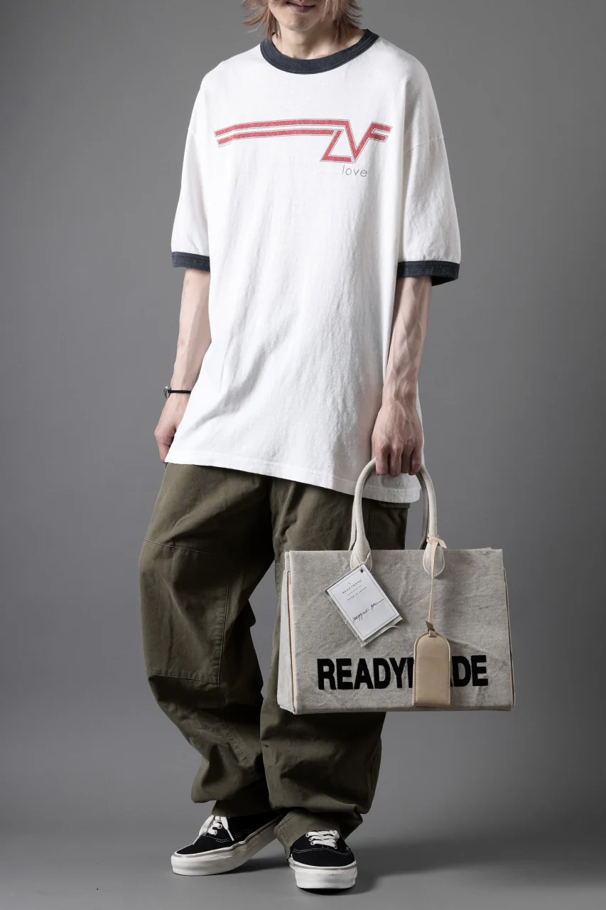 READYMADE S/S RINGER T-SHIRT (WHITE) - Image 17