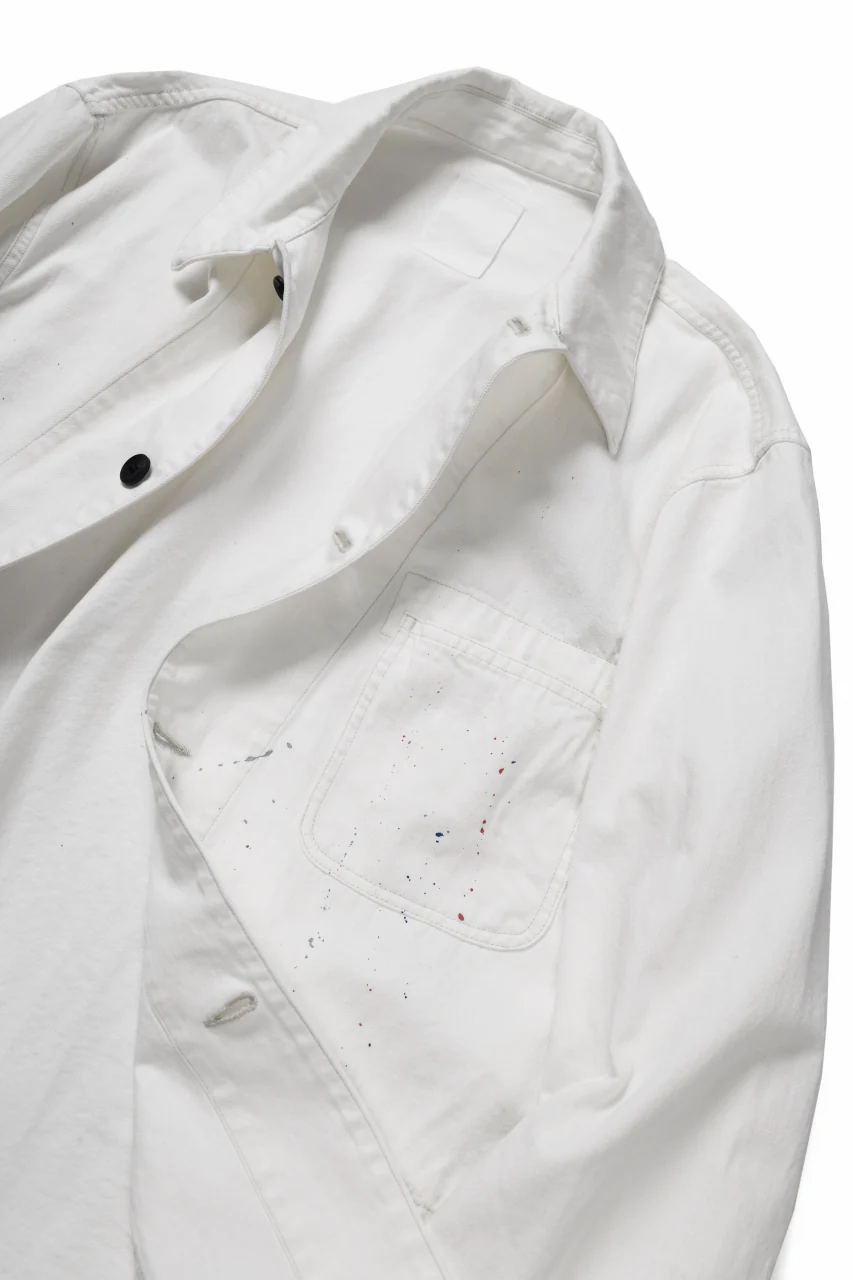 sus-sous cover-all / 10oz DENIM (WHITE) - Image 10