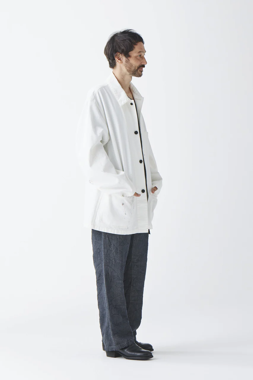 sus-sous cover-all / 10oz DENIM (WHITE) - Image 16