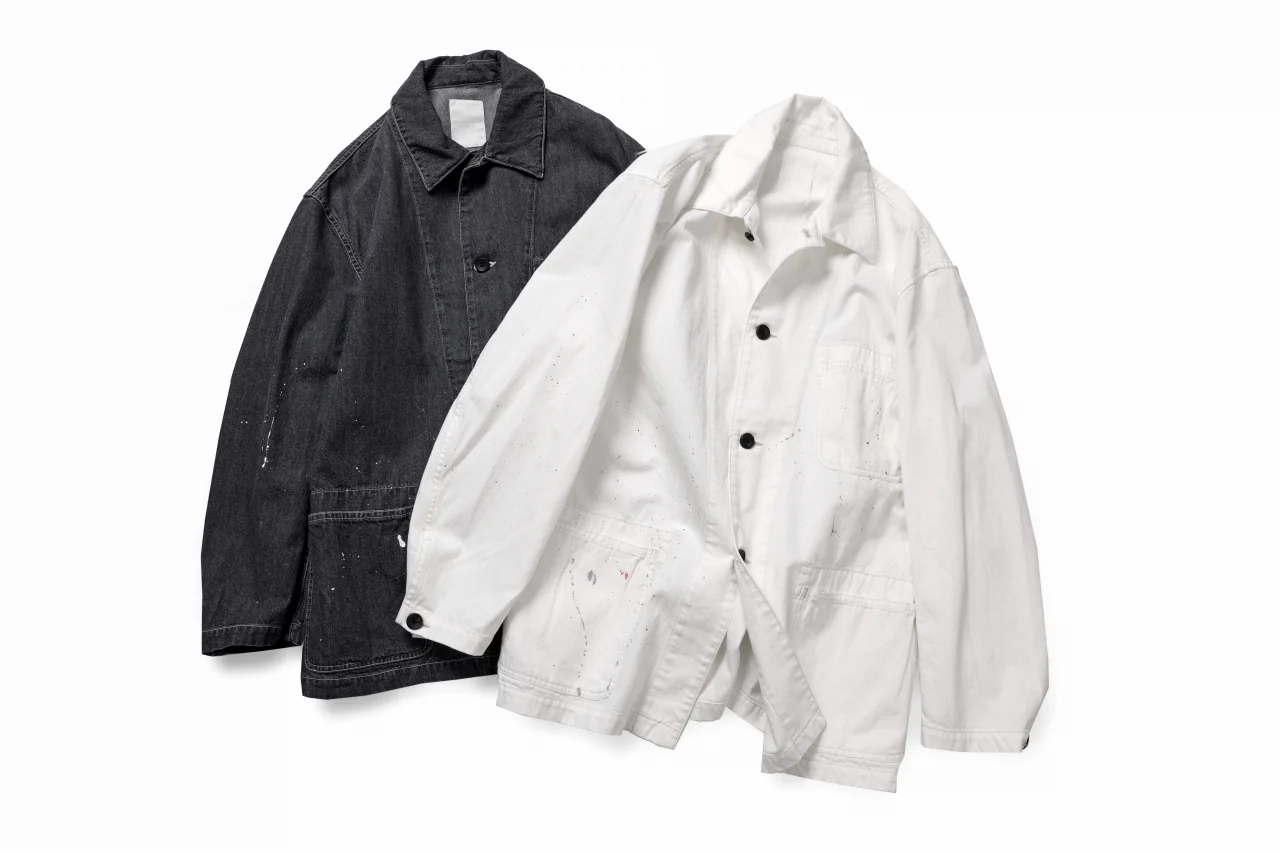 sus-sous cover-all / 10oz DENIM (WHITE) - Image 20