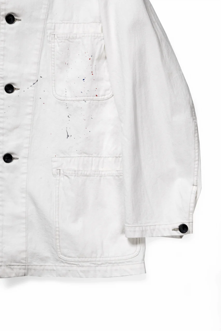 sus-sous cover-all / 10oz DENIM (WHITE) - Image 4