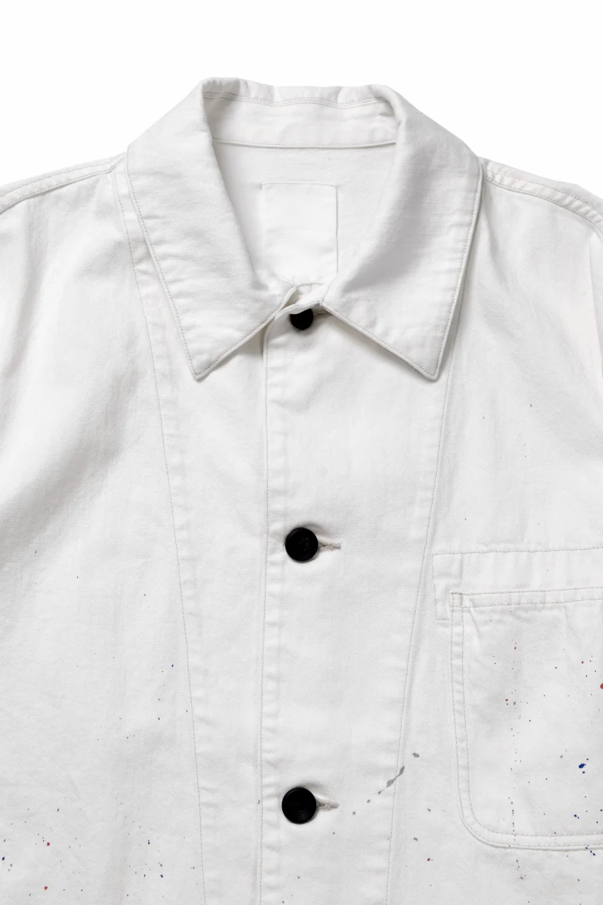 sus-sous cover-all / 10oz DENIM (WHITE) - Image 6