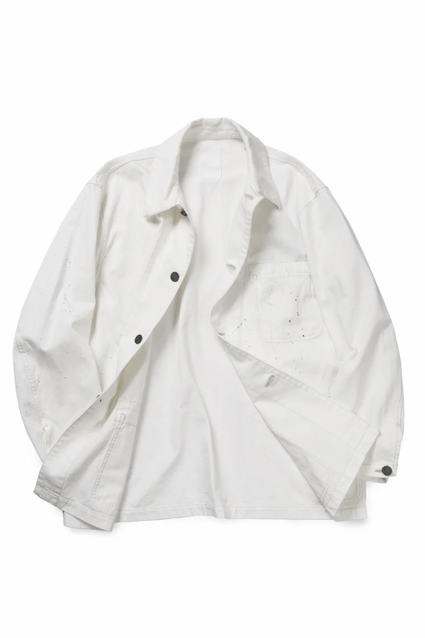 sus-sous cover-all / 10oz DENIM (WHITE) - Image 9