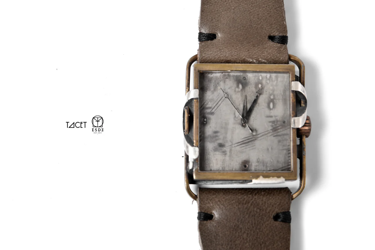 TACET x ESDE - Pyramid watch in brass with Black Diamond (Automatic) - Image 43