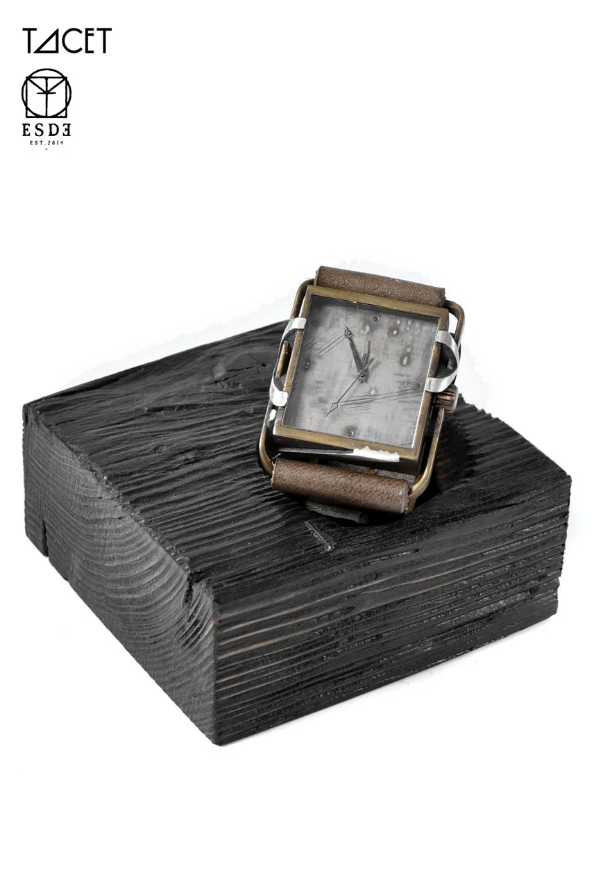 TACET x ESDE - Pyramid watch in brass with Black Diamond (Automatic) - Image 7