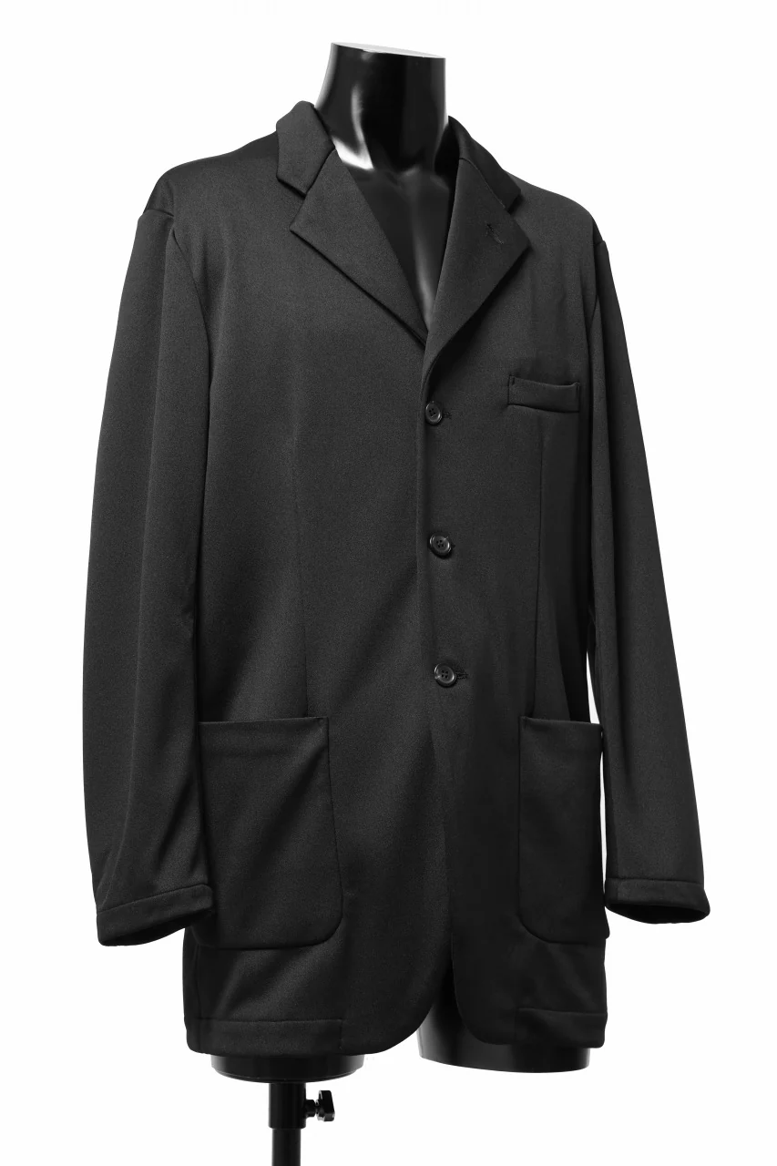 vital x DEFORMATER.® exclusive [SET-UP] TAILORED JACKET & WIDE TAPERED PANTS / GAUDI SMOOTH JERSEY (BLACK) - Image 14