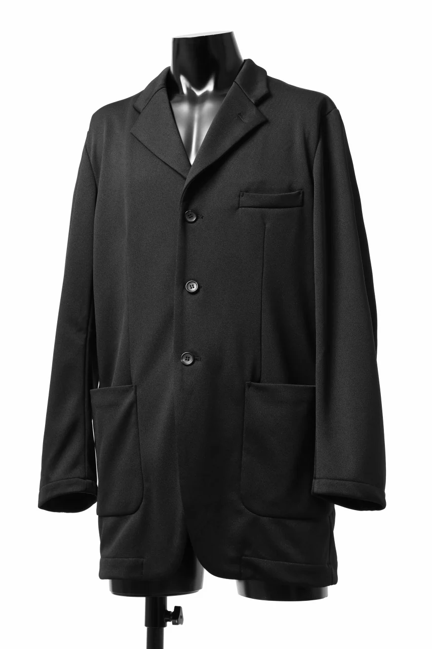 vital x DEFORMATER.® exclusive [SET-UP] TAILORED JACKET & WIDE TAPERED PANTS / GAUDI SMOOTH JERSEY (BLACK) - Image 15