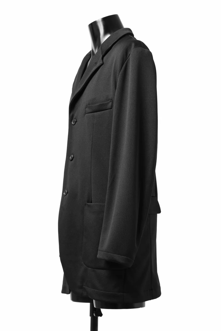 vital x DEFORMATER.® exclusive [SET-UP] TAILORED JACKET & WIDE TAPERED PANTS / GAUDI SMOOTH JERSEY (BLACK) - Image 16