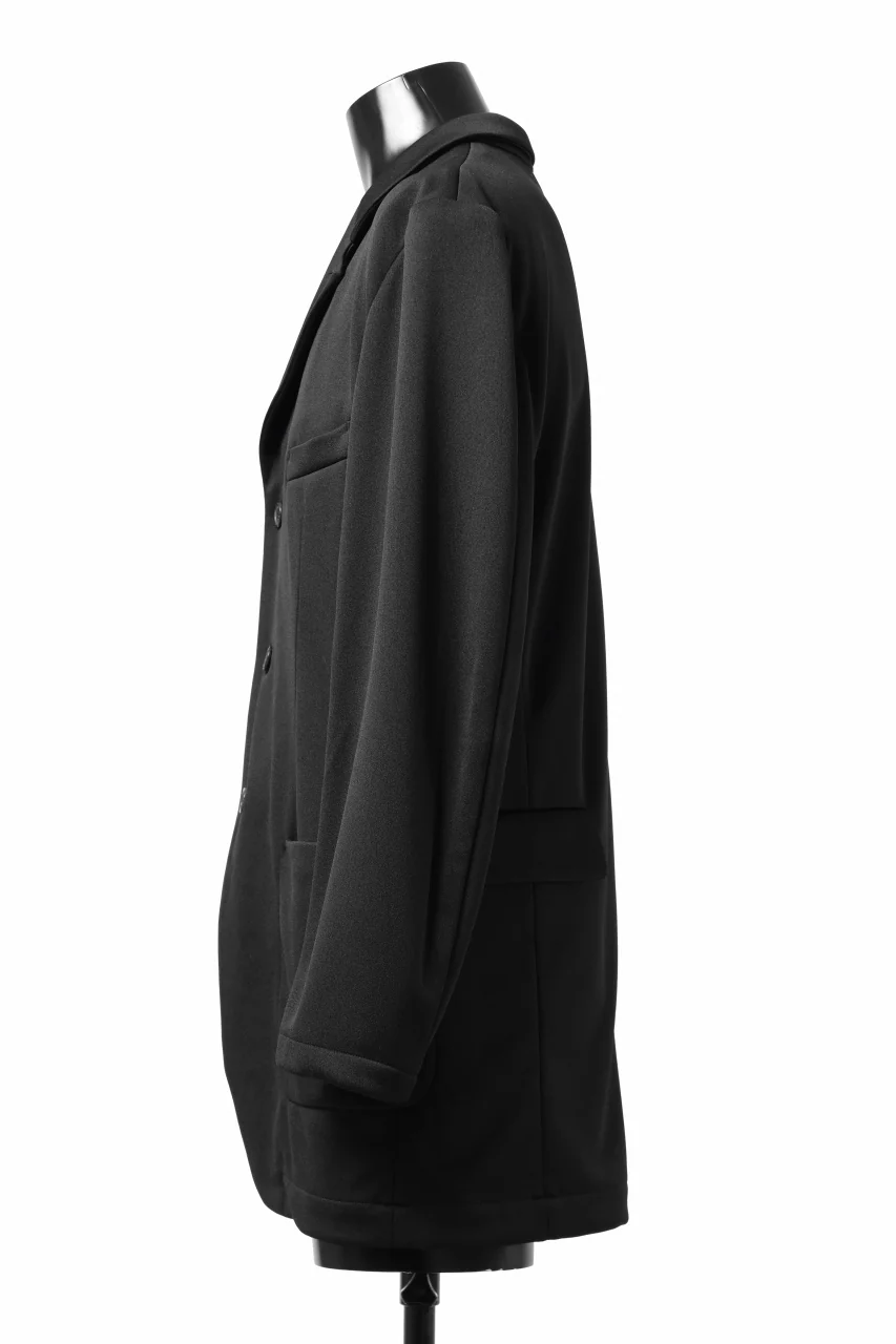 vital x DEFORMATER.® exclusive [SET-UP] TAILORED JACKET & WIDE TAPERED PANTS / GAUDI SMOOTH JERSEY (BLACK) - Image 17