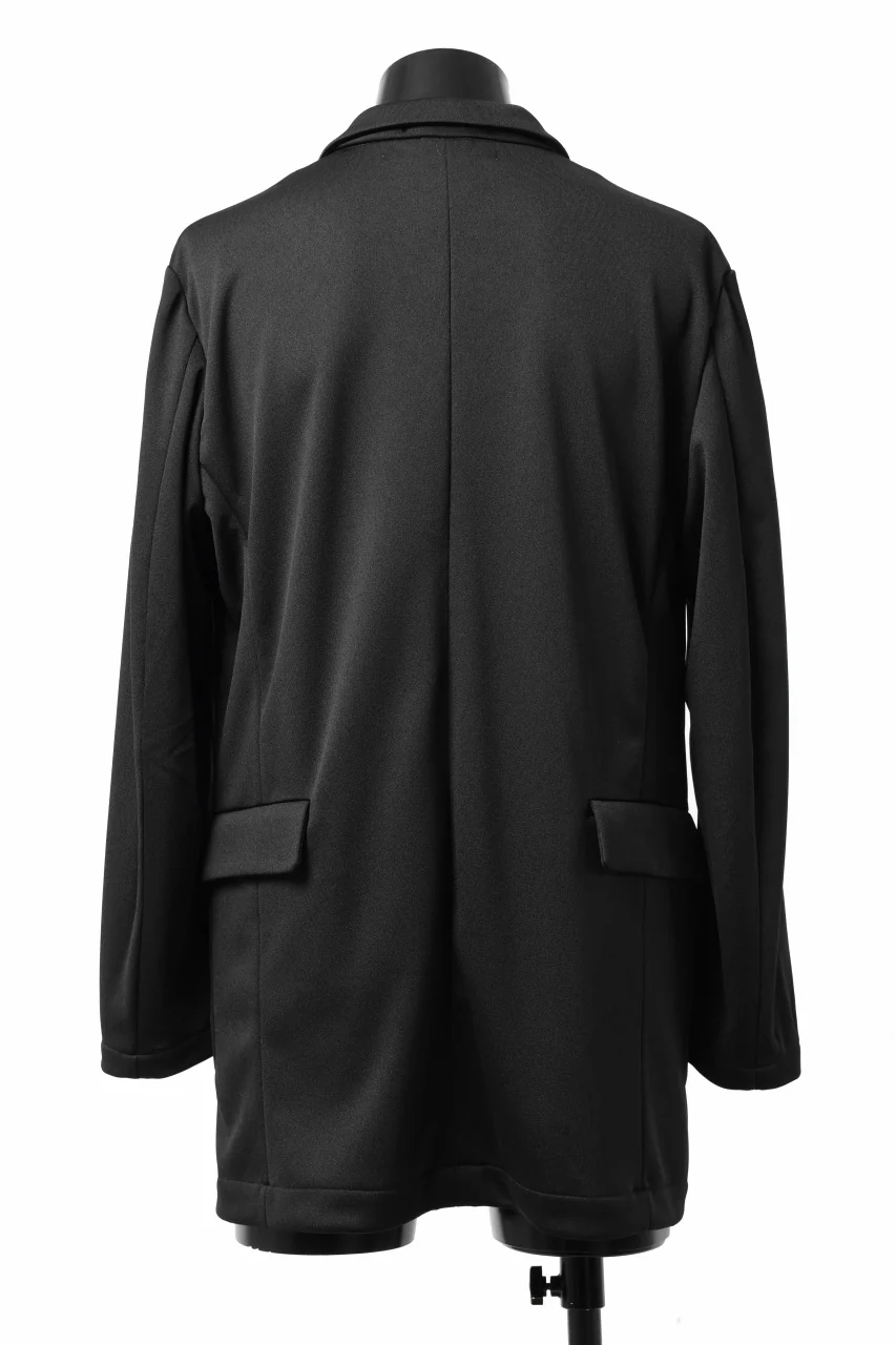 vital x DEFORMATER.® exclusive [SET-UP] TAILORED JACKET & WIDE TAPERED PANTS / GAUDI SMOOTH JERSEY (BLACK) - Image 18