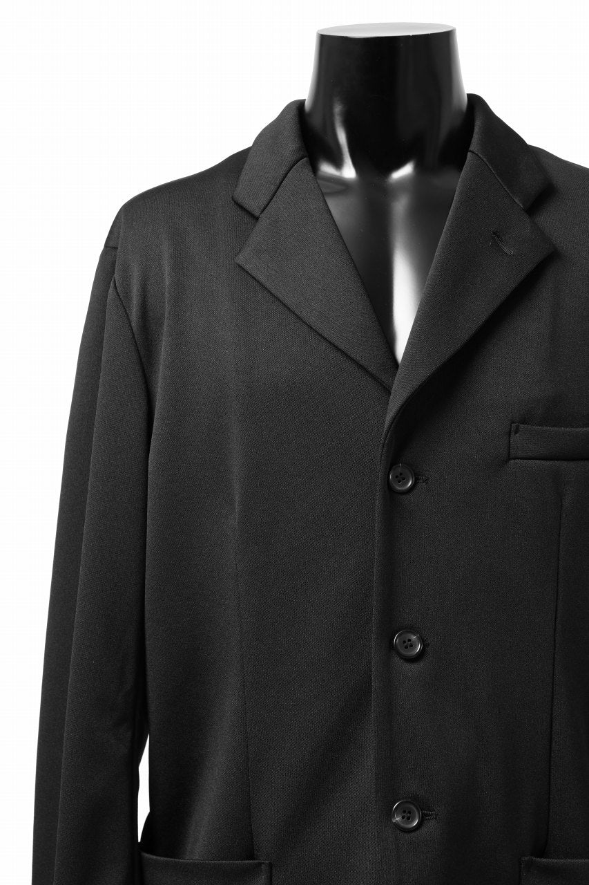 vital x DEFORMATER.® exclusive [SET-UP] TAILORED JACKET & WIDE TAPERED PANTS / GAUDI SMOOTH JERSEY (BLACK) - Image 21