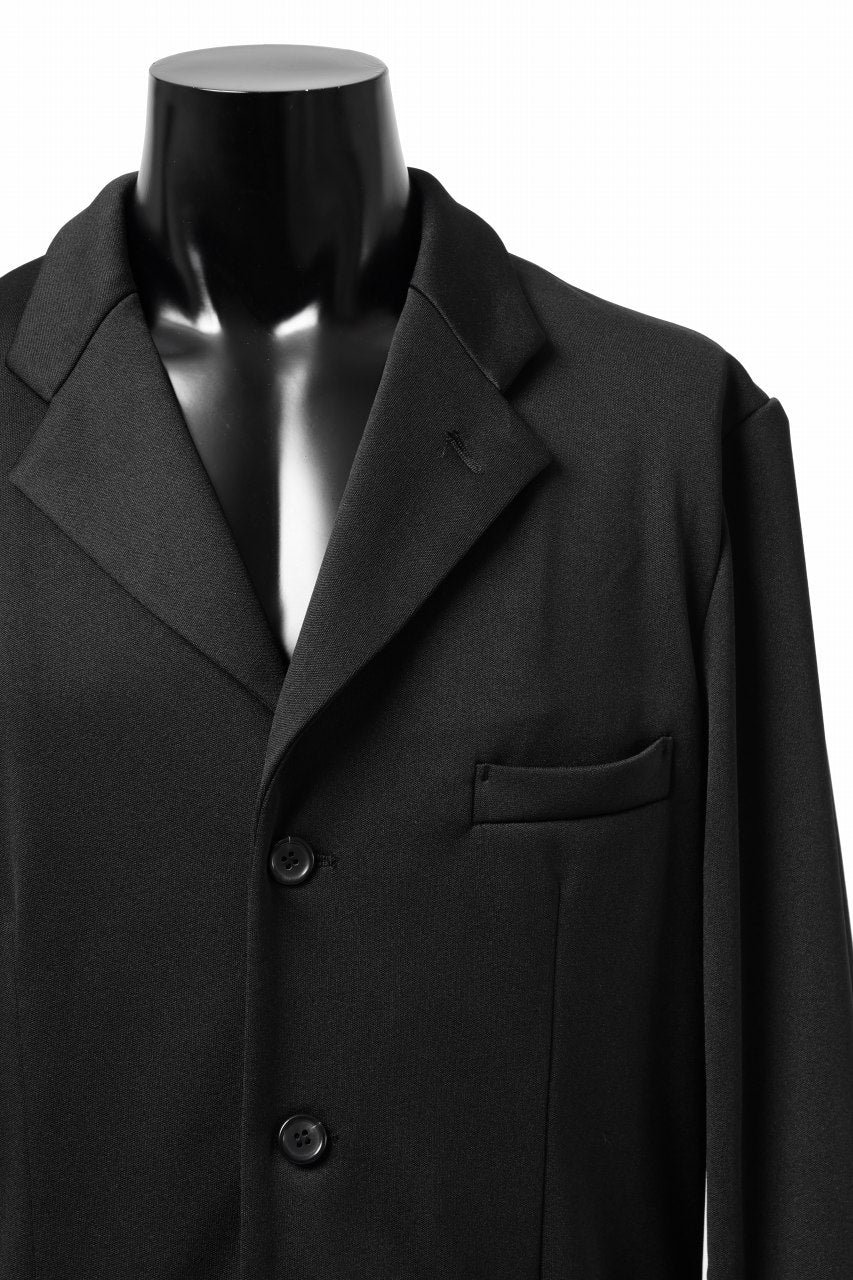 vital x DEFORMATER.® exclusive [SET-UP] TAILORED JACKET & WIDE TAPERED PANTS / GAUDI SMOOTH JERSEY (BLACK) - Image 22