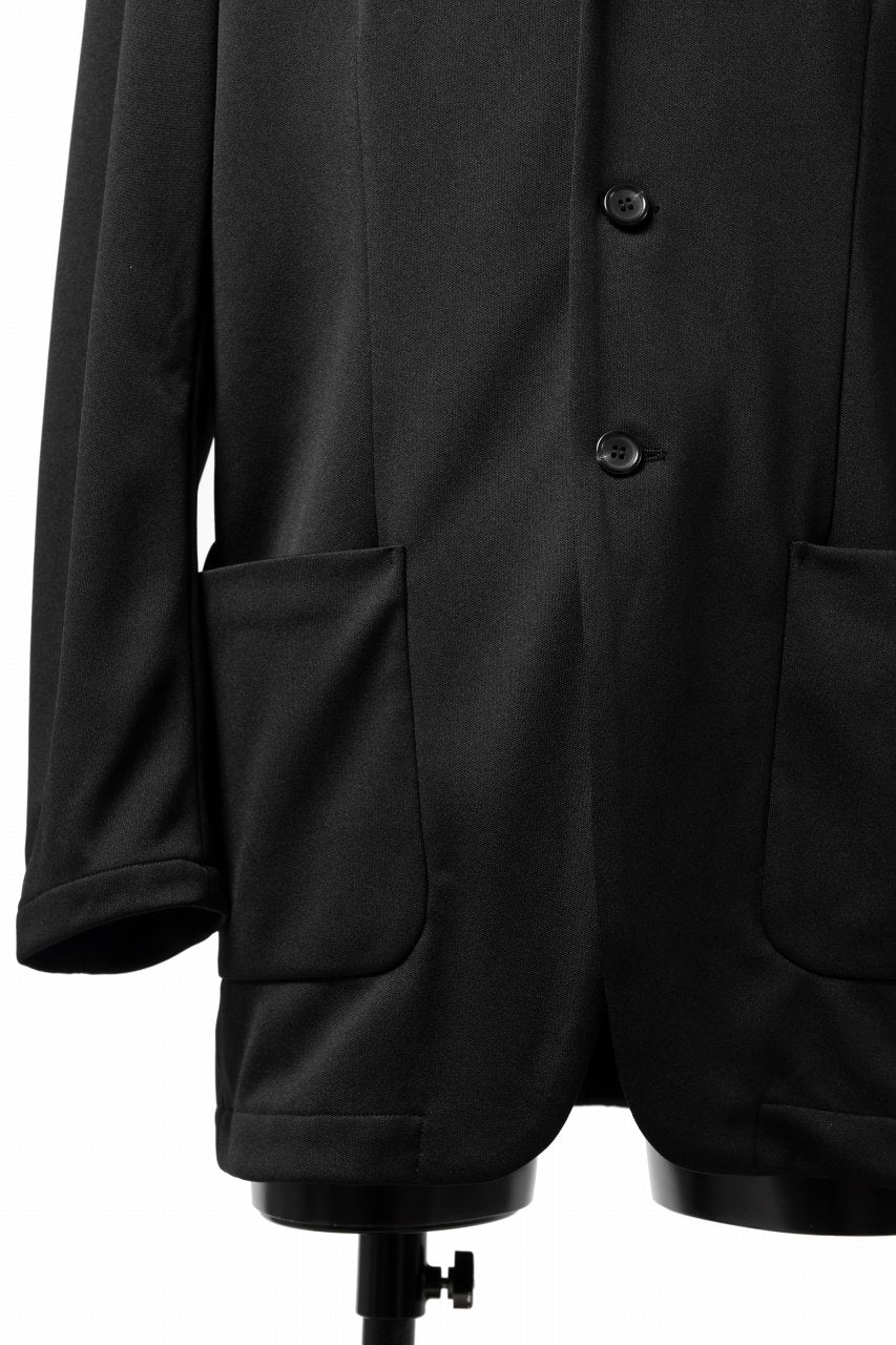 vital x DEFORMATER.® exclusive [SET-UP] TAILORED JACKET & WIDE TAPERED PANTS / GAUDI SMOOTH JERSEY (BLACK) - Image 23