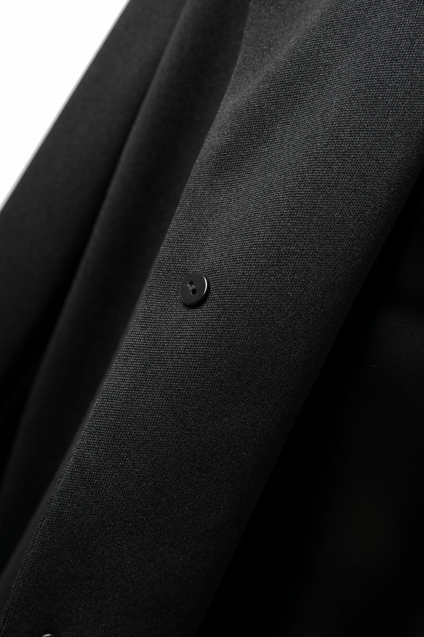 vital x DEFORMATER.® exclusive [SET-UP] TAILORED JACKET & WIDE TAPERED PANTS / GAUDI SMOOTH JERSEY (BLACK) - Image 28