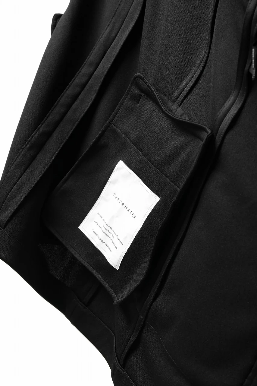 vital x DEFORMATER.® exclusive [SET-UP] TAILORED JACKET & WIDE TAPERED PANTS / GAUDI SMOOTH JERSEY (BLACK) - Image 30