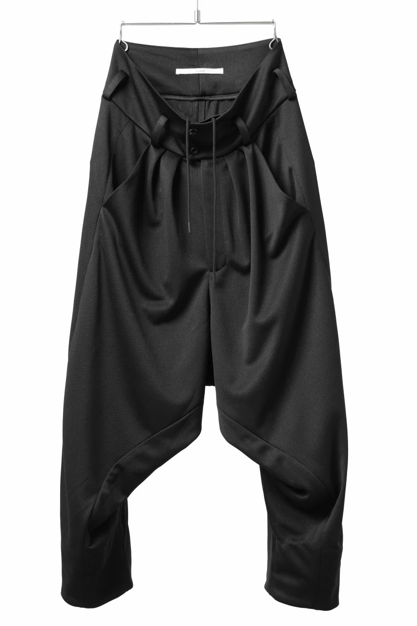 vital x DEFORMATER.® exclusive [SET-UP] TAILORED JACKET & WIDE TAPERED PANTS / GAUDI SMOOTH JERSEY (BLACK) - Image 31