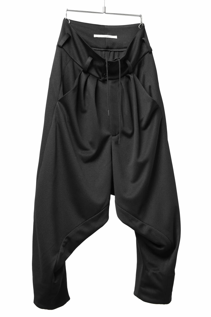 vital x DEFORMATER.® exclusive [SET-UP] TAILORED JACKET & WIDE TAPERED PANTS / GAUDI SMOOTH JERSEY (BLACK) - Image 32