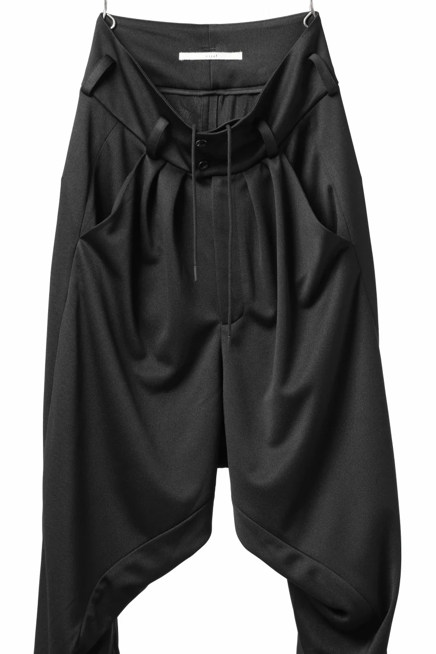 vital x DEFORMATER.® exclusive [SET-UP] TAILORED JACKET & WIDE TAPERED PANTS / GAUDI SMOOTH JERSEY (BLACK) - Image 35