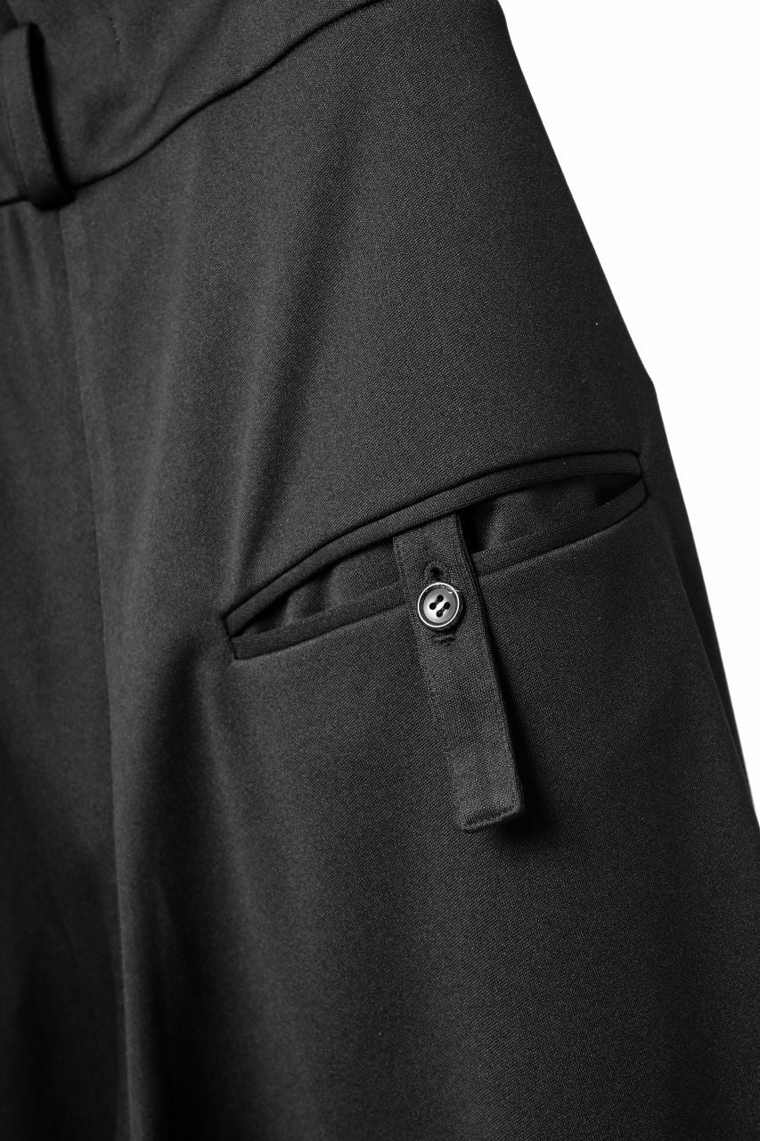 vital x DEFORMATER.® exclusive [SET-UP] TAILORED JACKET & WIDE TAPERED PANTS / GAUDI SMOOTH JERSEY (BLACK) - Image 46