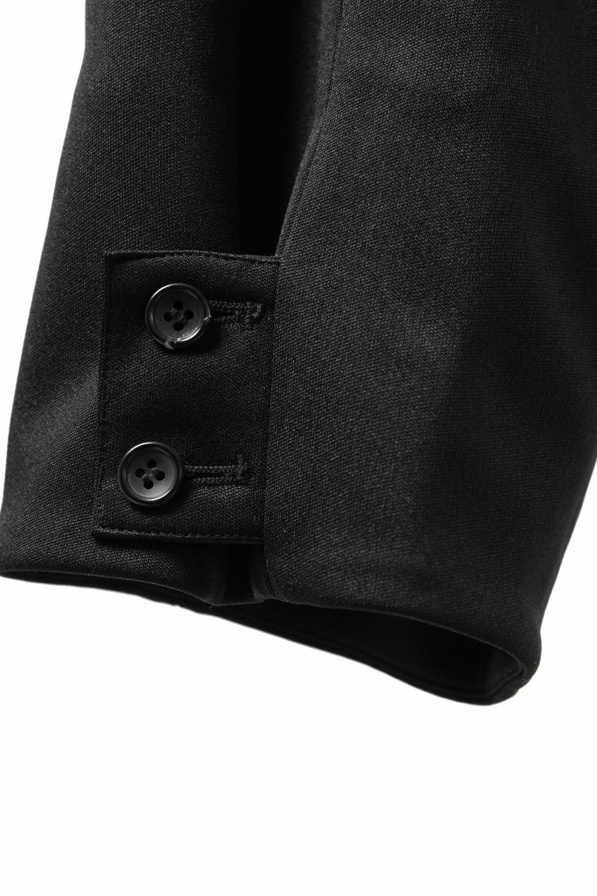 vital x DEFORMATER.® exclusive [SET-UP] TAILORED JACKET & WIDE TAPERED PANTS / GAUDI SMOOTH JERSEY (BLACK) - Image 48