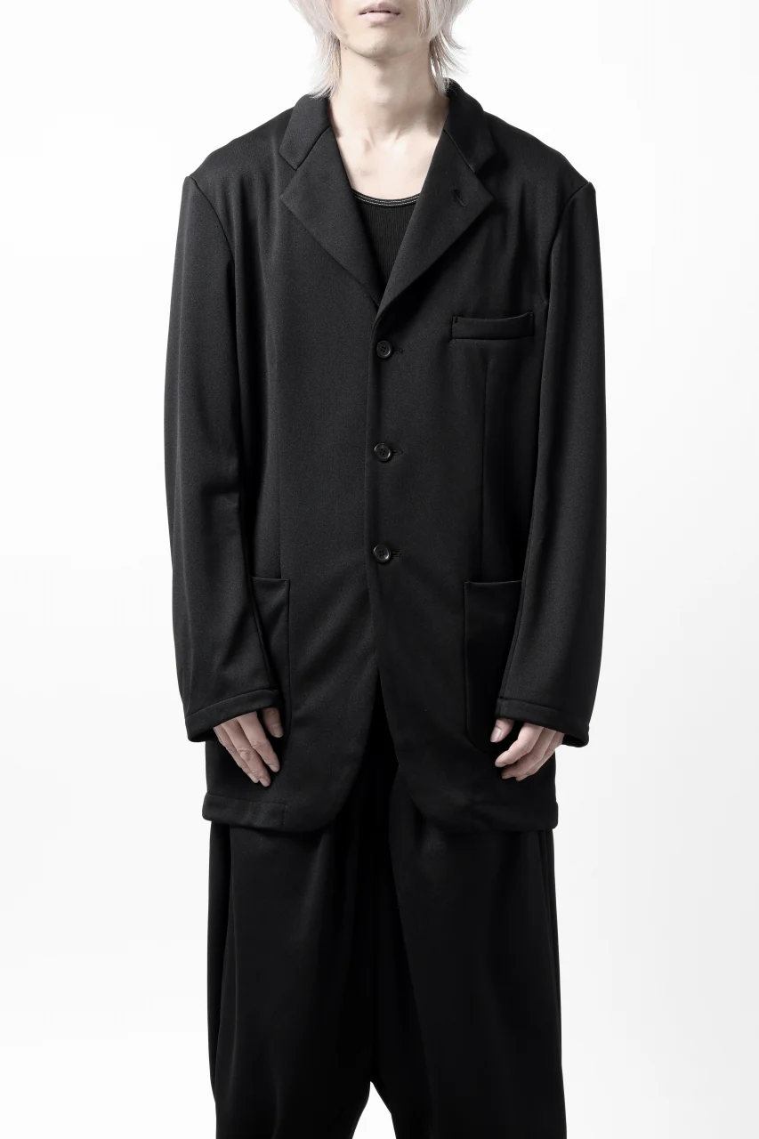 vital x DEFORMATER.® exclusive [SET-UP] TAILORED JACKET & WIDE TAPERED PANTS / GAUDI SMOOTH JERSEY (BLACK) - Image 49