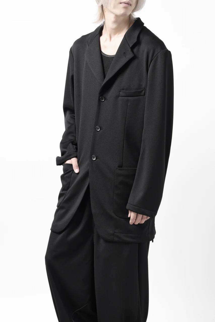 vital x DEFORMATER.® exclusive [SET-UP] TAILORED JACKET & WIDE TAPERED PANTS / GAUDI SMOOTH JERSEY (BLACK) - Image 53