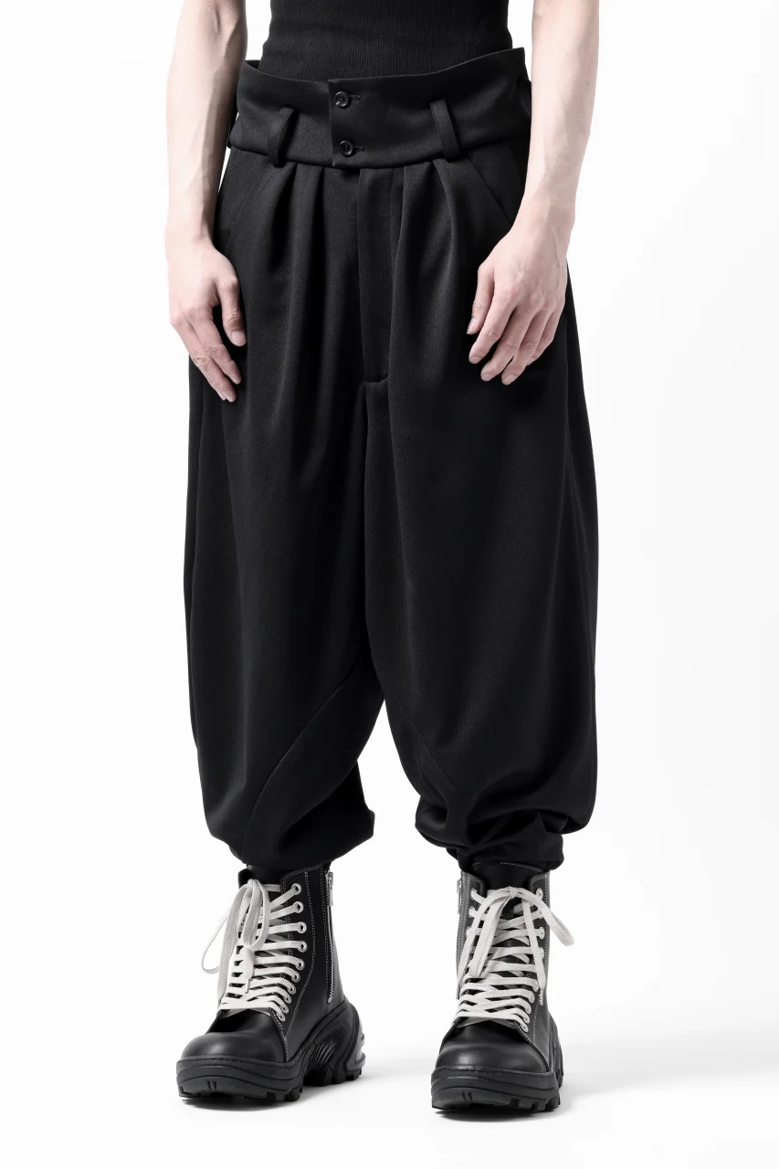 vital x DEFORMATER.® exclusive [SET-UP] TAILORED JACKET & WIDE TAPERED PANTS / GAUDI SMOOTH JERSEY (BLACK) - Image 73