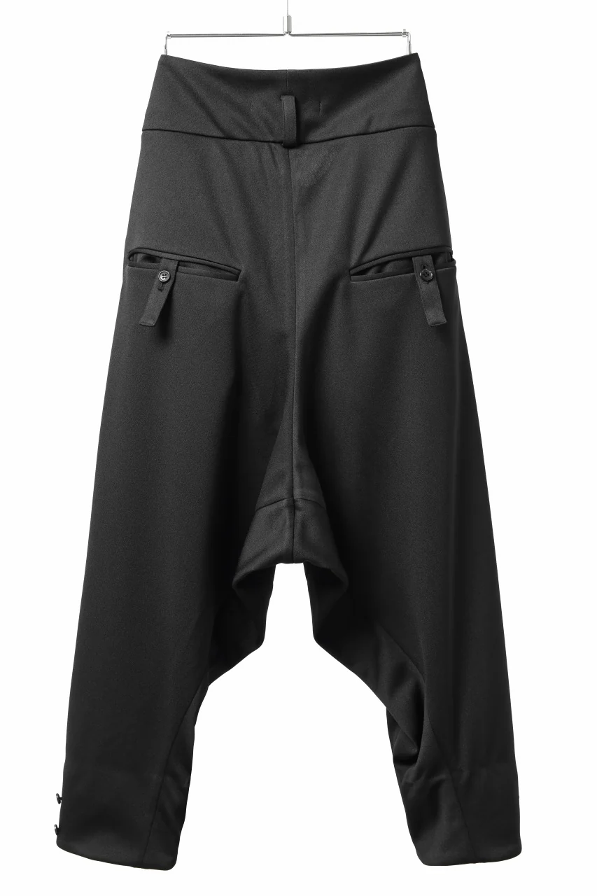 vital x DEFORMATER.® exclusive TAILOR WIDE TAPERED PANTS / GAUDI SMOOTH JERSEY (BLACK) - Image 11