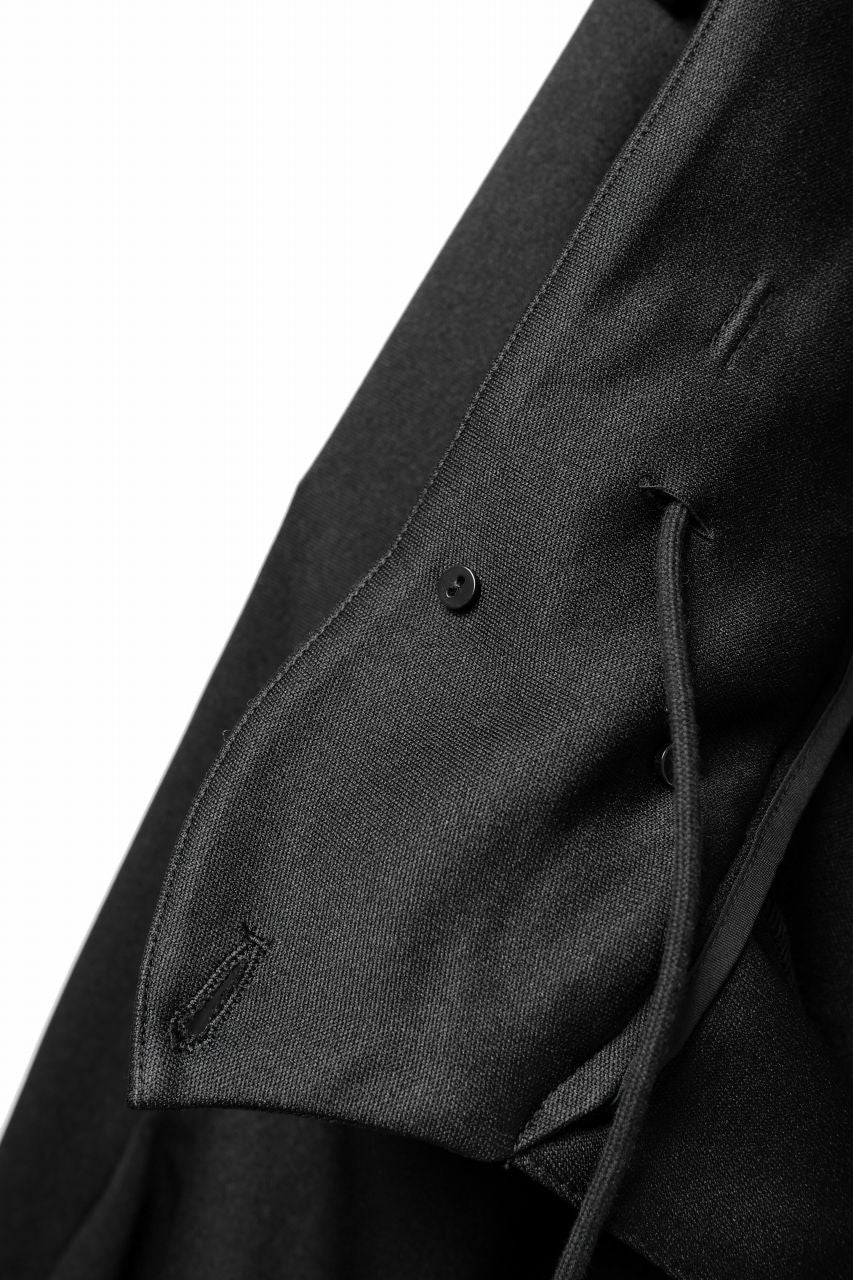 vital x DEFORMATER.® exclusive TAILOR WIDE TAPERED PANTS / GAUDI SMOOTH JERSEY (BLACK) - Image 19