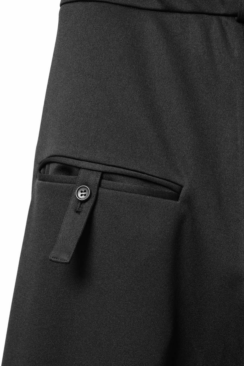 vital x DEFORMATER.® exclusive TAILOR WIDE TAPERED PANTS / GAUDI SMOOTH JERSEY (BLACK) - Image 22