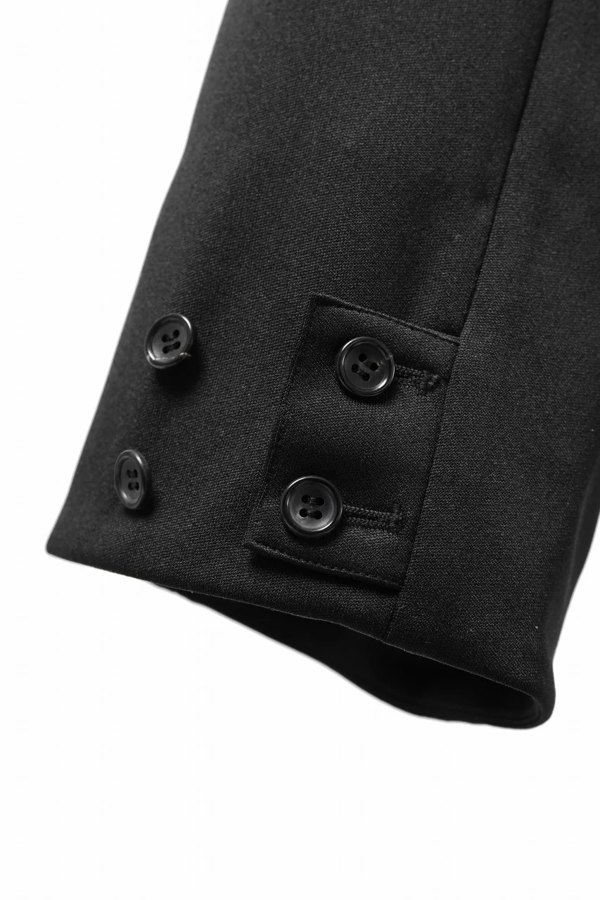 vital x DEFORMATER.® exclusive TAILOR WIDE TAPERED PANTS / GAUDI SMOOTH JERSEY (BLACK) - Image 24