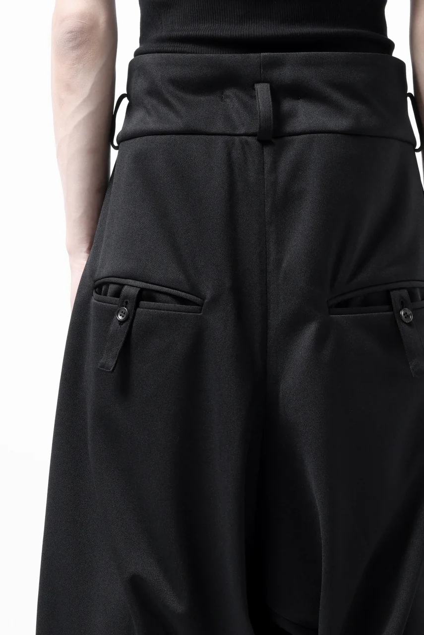 vital x DEFORMATER.® exclusive TAILOR WIDE TAPERED PANTS / GAUDI SMOOTH JERSEY (BLACK) - Image 42