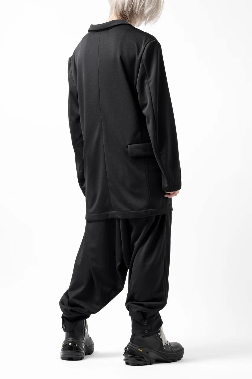 vital x DEFORMATER.® exclusive TAILOR WIDE TAPERED PANTS / GAUDI SMOOTH JERSEY (BLACK) - Image 52