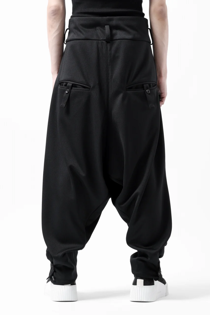 vital x DEFORMATER.® exclusive TAILOR WIDE TAPERED PANTS / GAUDI SMOOTH JERSEY (BLACK) - Image 7