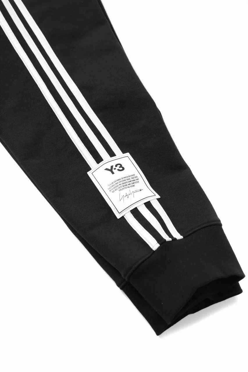Y-3 Yohji Yamamoto 3-STP CUFF PANTS / FRENCH TERRY (BLACK) - Image 10