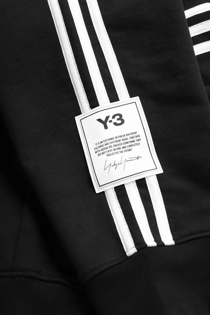 Y-3 Yohji Yamamoto 3-STP CUFF PANTS / FRENCH TERRY (BLACK) - Image 12