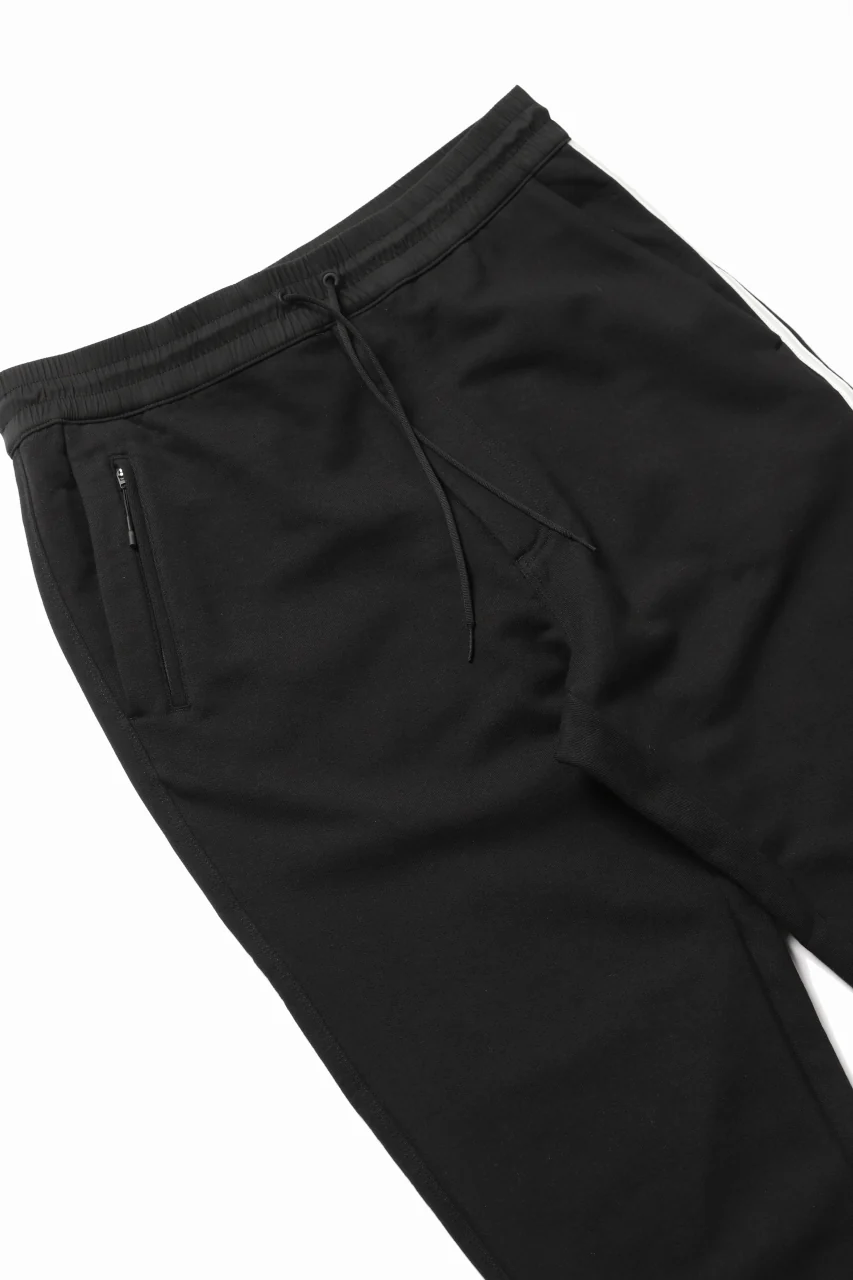 Y-3 Yohji Yamamoto 3-STP CUFF PANTS / FRENCH TERRY (BLACK) - Image 14