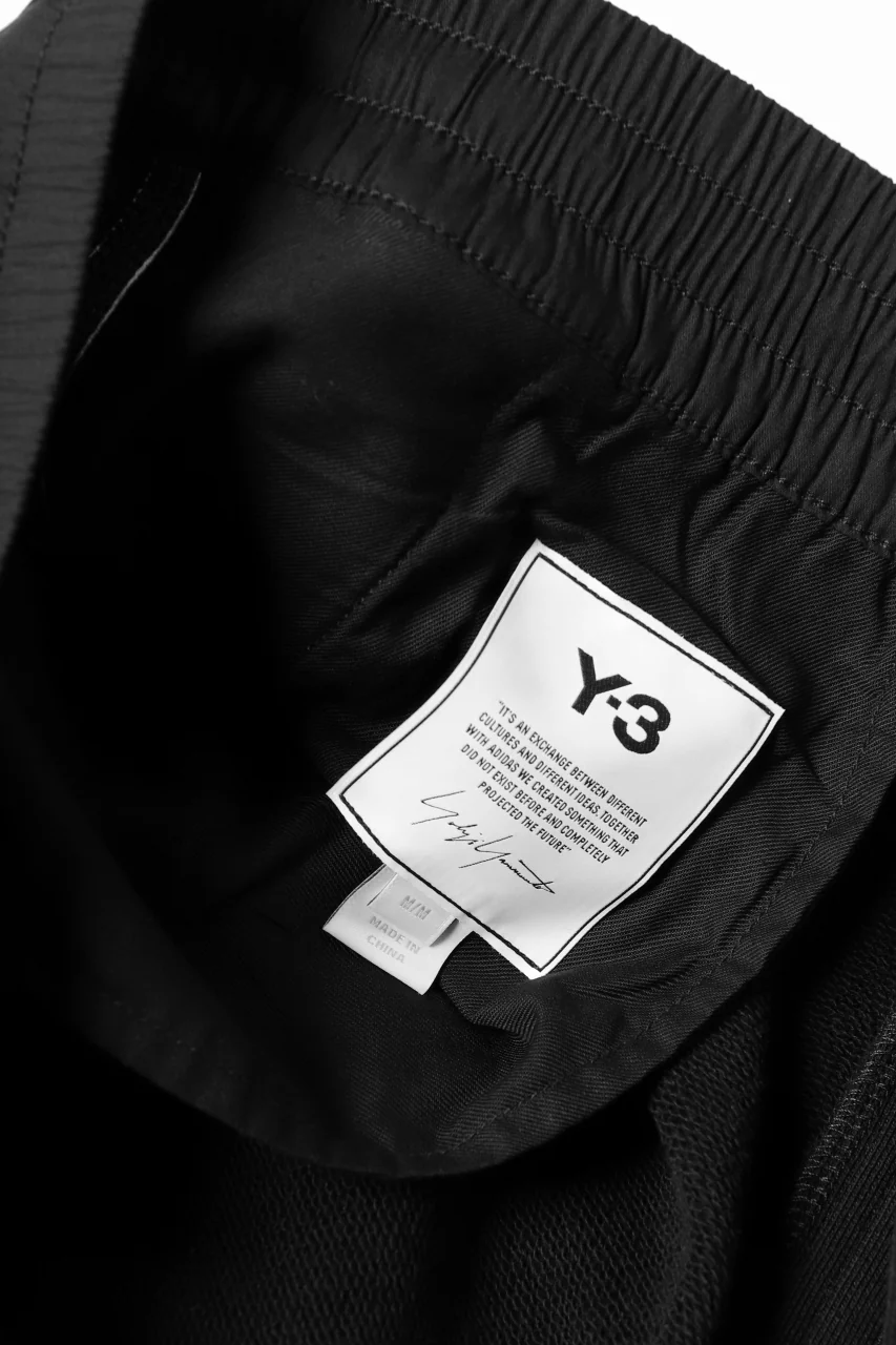 Y-3 Yohji Yamamoto 3-STP CUFF PANTS / FRENCH TERRY (BLACK) - Image 29