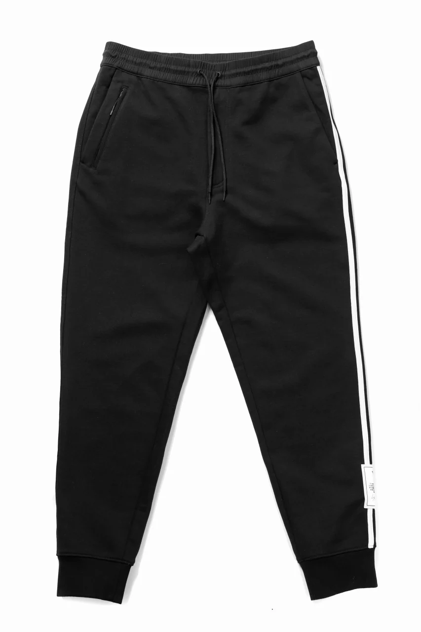 Y-3 Yohji Yamamoto 3-STP CUFF PANTS / FRENCH TERRY (BLACK) - Image 3