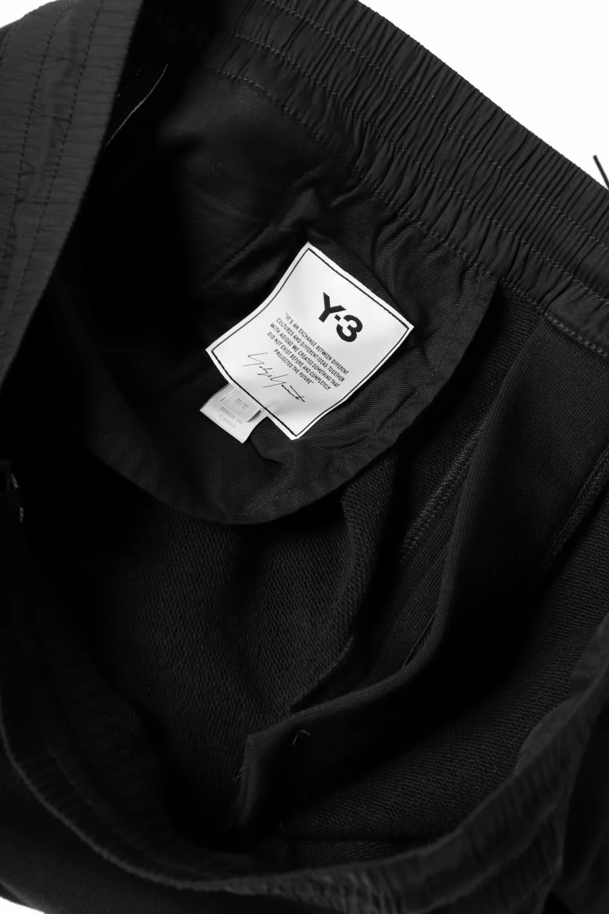 Y-3 Yohji Yamamoto 3-STP CUFF PANTS / FRENCH TERRY (BLACK) - Image 30