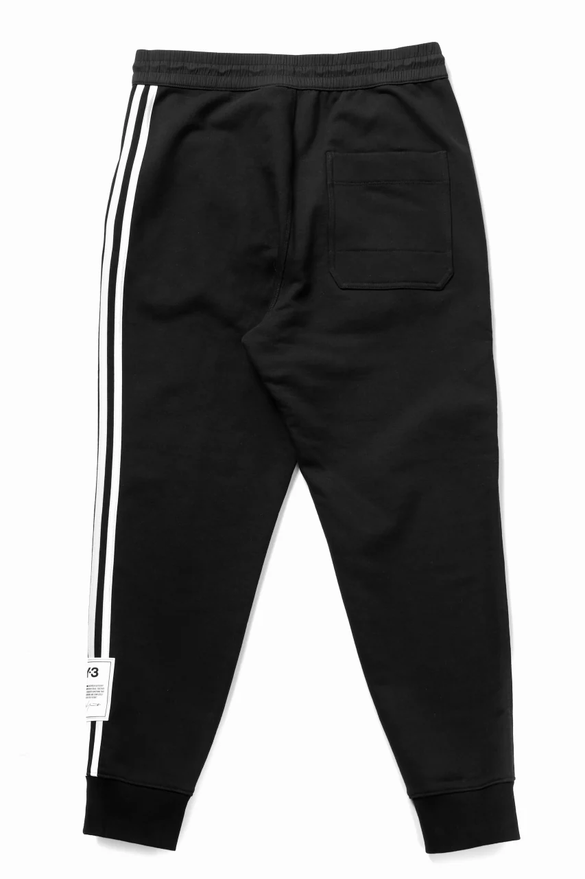 Y-3 Yohji Yamamoto 3-STP CUFF PANTS / FRENCH TERRY (BLACK) - Image 5