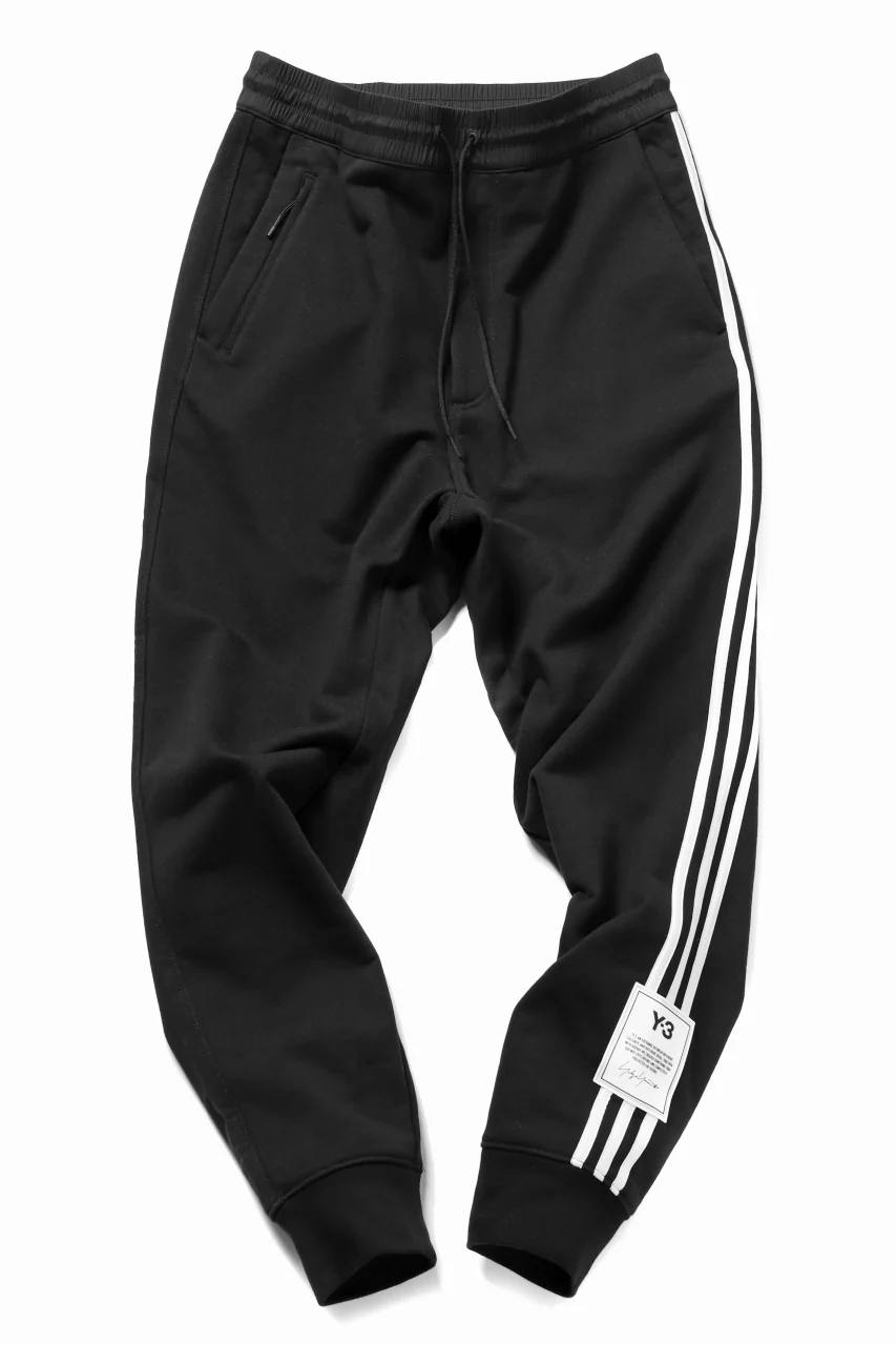 Y-3 Yohji Yamamoto 3-STP CUFF PANTS / FRENCH TERRY (BLACK) - Image 6