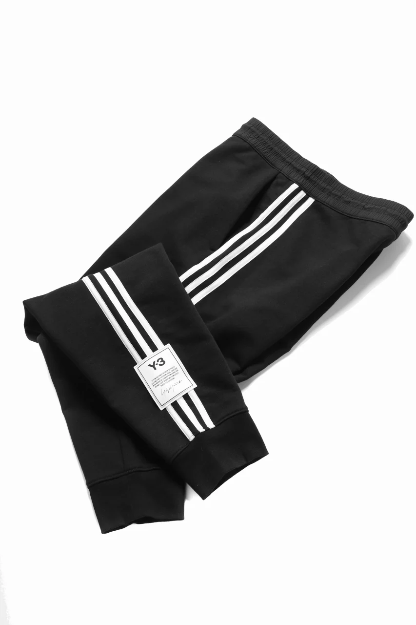 Y-3 Yohji Yamamoto 3-STP CUFF PANTS / FRENCH TERRY (BLACK) - Image 7