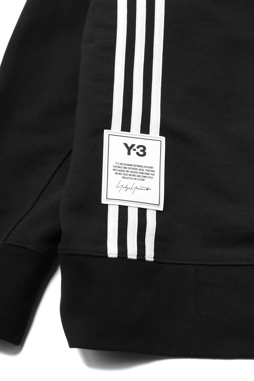 Y-3 Yohji Yamamoto 3-STP HOODIE PARKA / FRENCH TERRY (BLACK) - Image 14