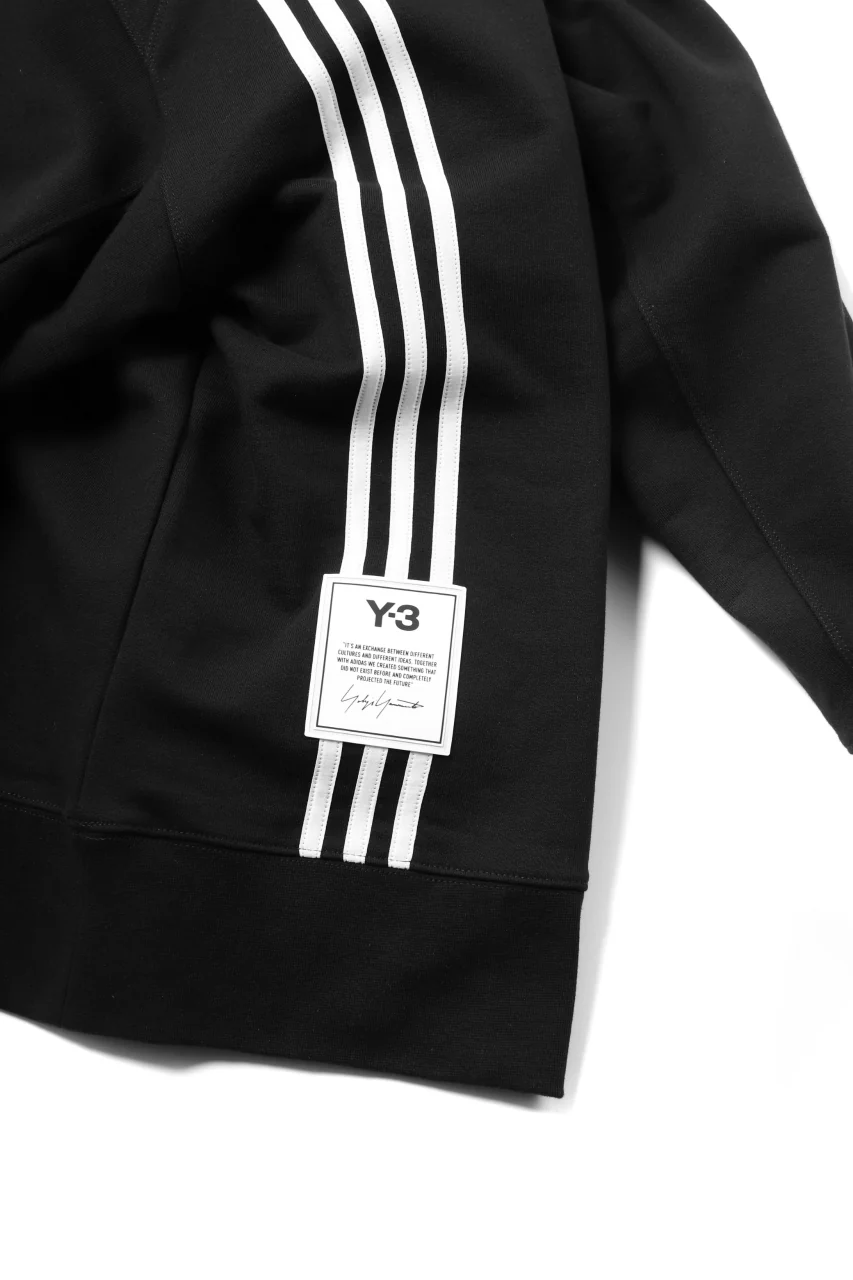 Y-3 Yohji Yamamoto 3-STP HOODIE PARKA / FRENCH TERRY (BLACK) - Image 15