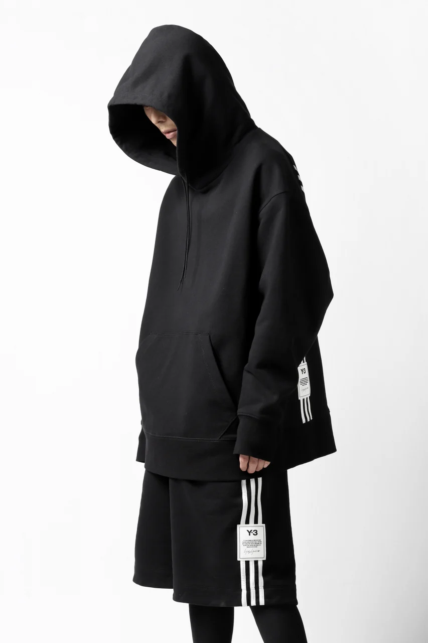 Y-3 Yohji Yamamoto 3-STP HOODIE PARKA / FRENCH TERRY (BLACK) - Image 22